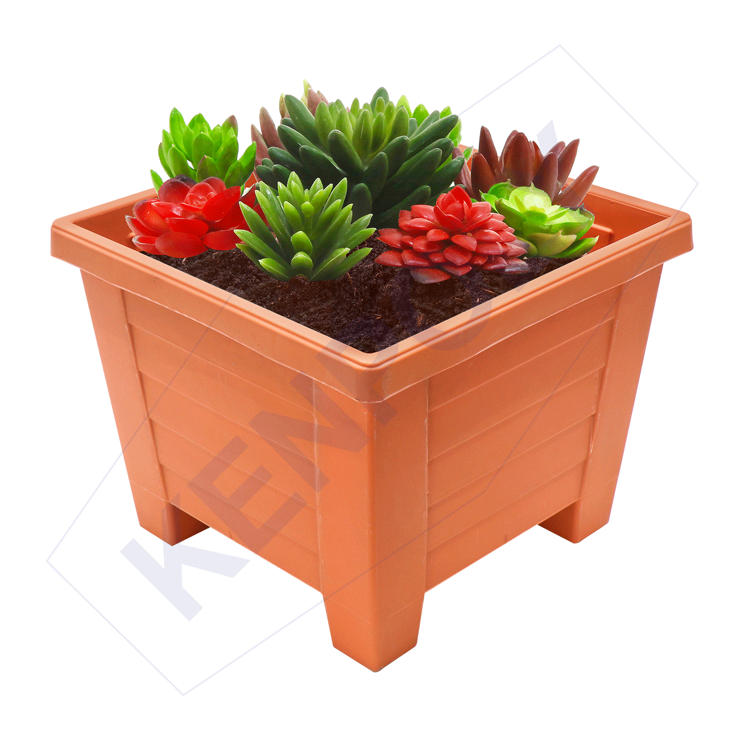 Kenpoly Flower Pot - Square Planter 6 H251 x W317 x L317 mm 15LTRS