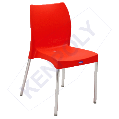 Kenpoly Plastic Chair 2027 With Chrome Legs H820 x W450 x L555 mm