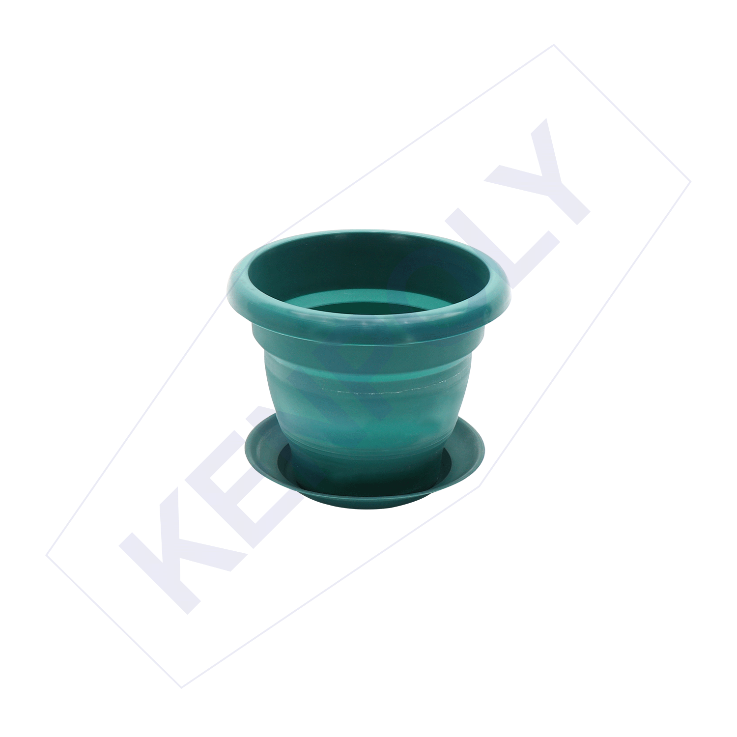 Kenpoly Flower Pot - Planter 3 with Dish 2.5LTRS H165 x Dia203 mm