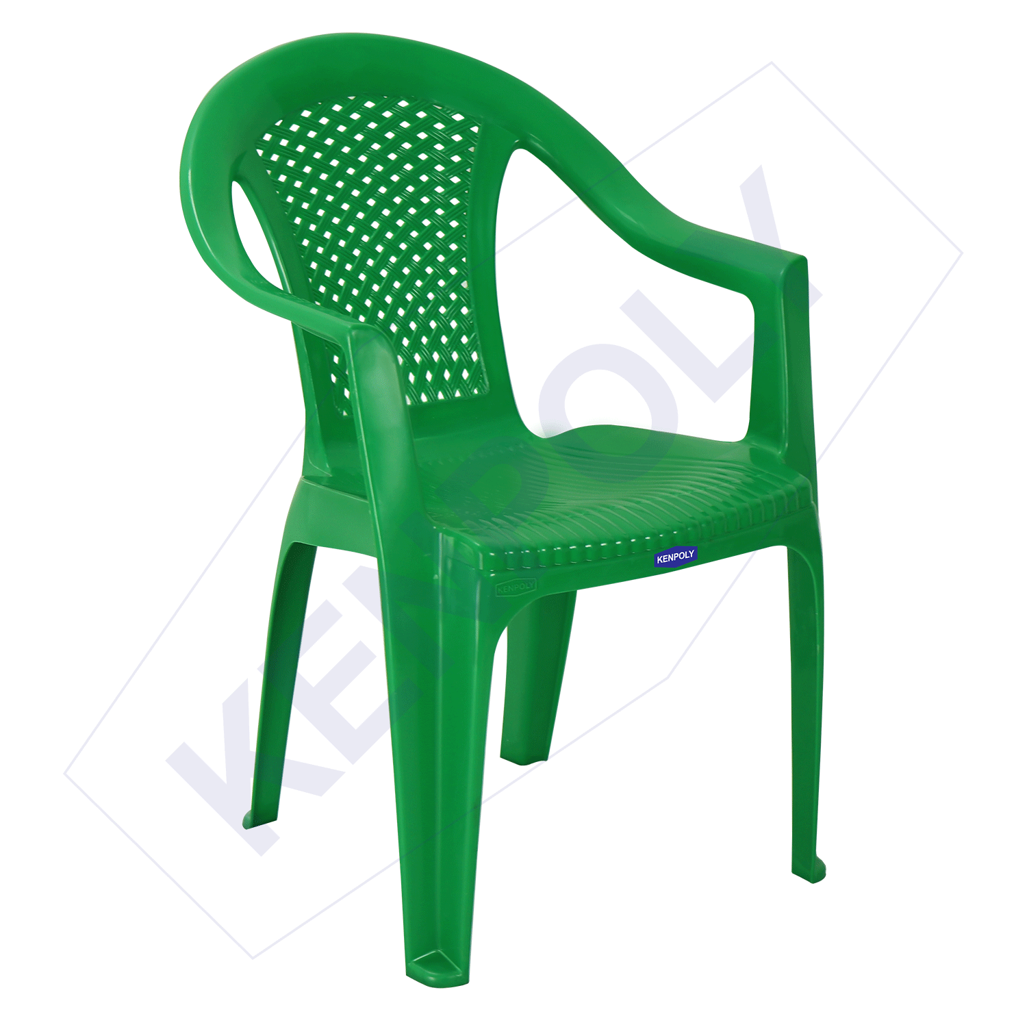 Kenpoly 2008 Plastic Chair H790 x W490 x L445mm Green