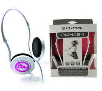 CLIPTEC BLUE STEREO MULTIMEDIA NECKBAND HEADSET CL-HST-BMH484-BL Bluetooth headphones