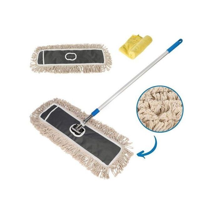 Standard Dust Mop 60Cm, With Metal Handle H1602