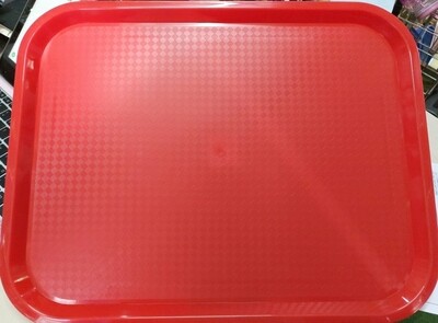 Strong Plastic serving tray size 18x14 inch red #81340R