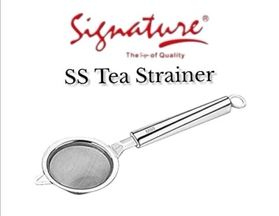 Signature stainless steel tea strainer