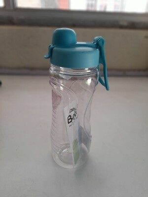Double lock easy grip water bottle 600ml blue/green #1814