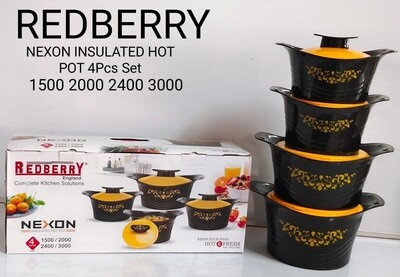 Nexon i insulated hot pots small 4pcs 1500ml/2000ml/2400ml/3000ml Nexon i insulated hot pots small 4pcs 1500ml/2000ml/2400ml/3000ml