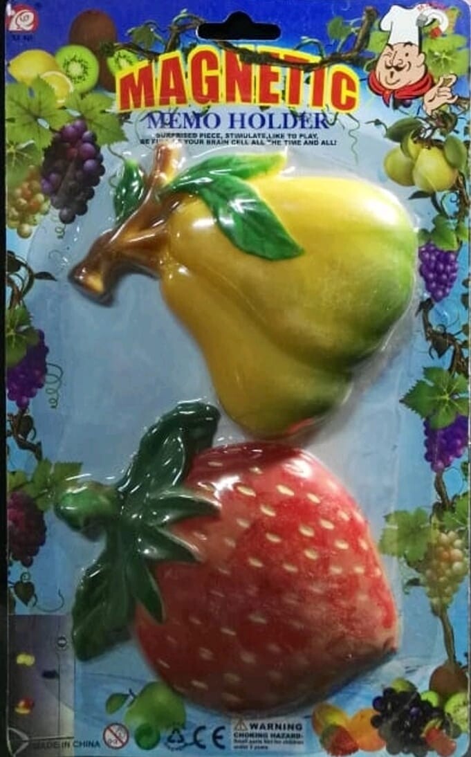 Magnetic fridge magnet 2pcs fruit PARIS