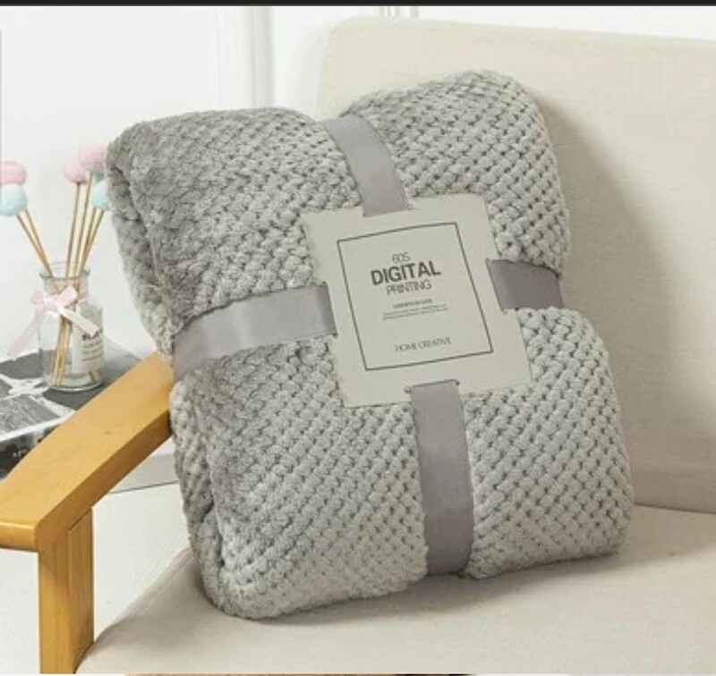 Premium Fleece Blanket, Throw blanket 6x6 200x230CM available in 6 colours , Digital Printing