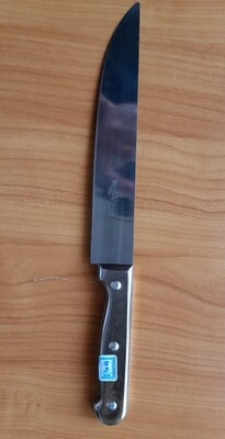 Steel handle knife 8