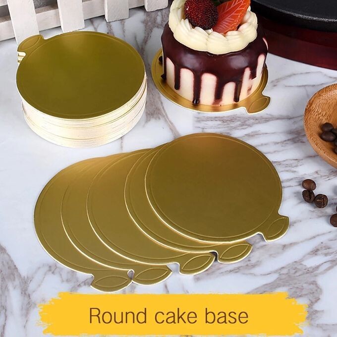 Generic Round Cake Boards Set of 12 Cakeboard Base Disposable Paper 8inch #MPPCB017
