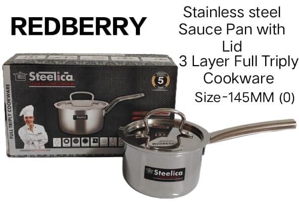 Steelica 3 layer stainless steel sauce pot no.0 145mm