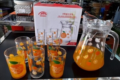 Sundabests7pcs Water Set - Jug 1.3L &amp; Cups 270ml#23121