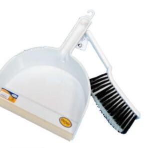 Teepee Marble dust pan+brush set REF :F12