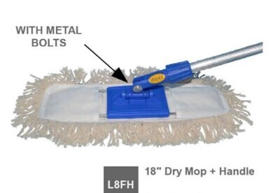 TeePee 18&quot; Dry Mop with Handle #L8FH