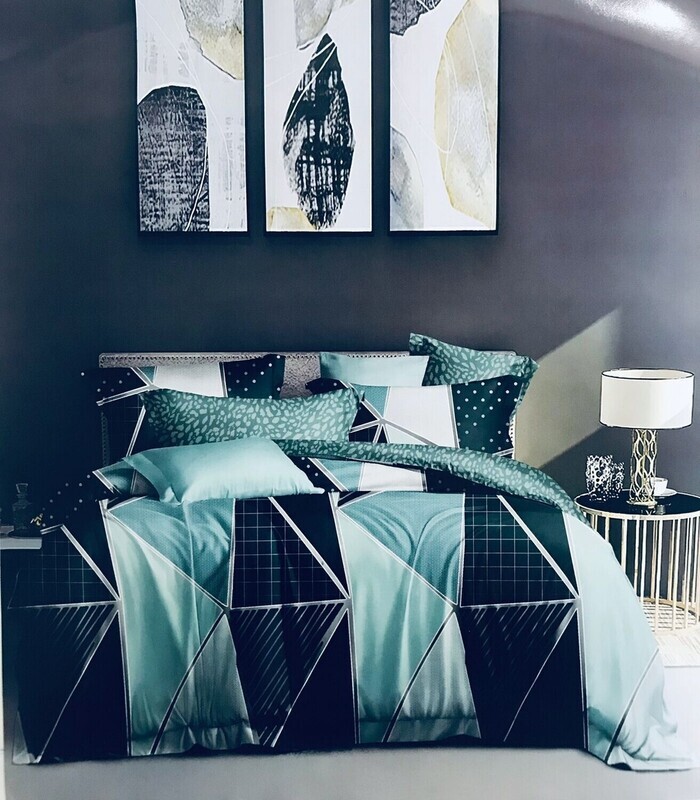 Printed Mix&amp;Match Bedsheet 6x6 Polycotton 75GSM DFG#03