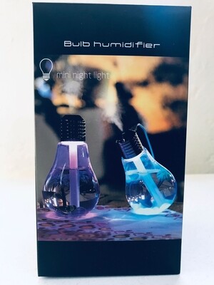 New Mini Humidifier USB Charging Bulb Air Humidifier Color Changing Night Light Ultrasonic Humidifier Air Purifier 400ML DC 5V