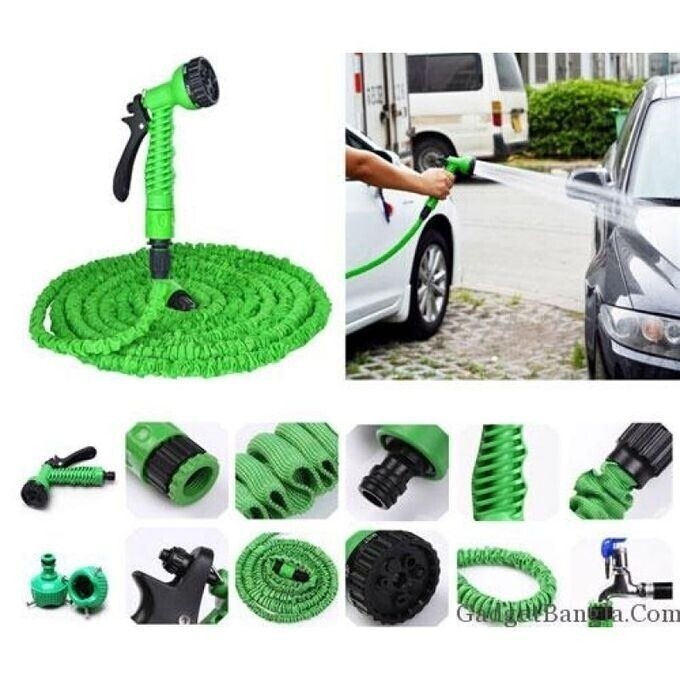 Expandable 7-Meter Magic Hose Pipe for Car Wash with 7-Profile Spray Gun