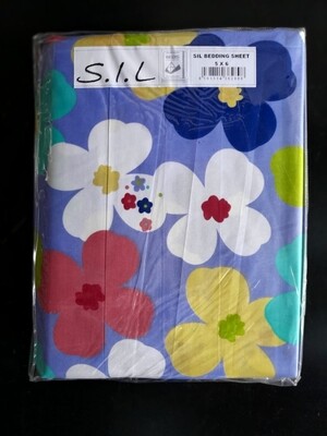 SIL printed bedsheeets Polyester 4pcs set 5x6
