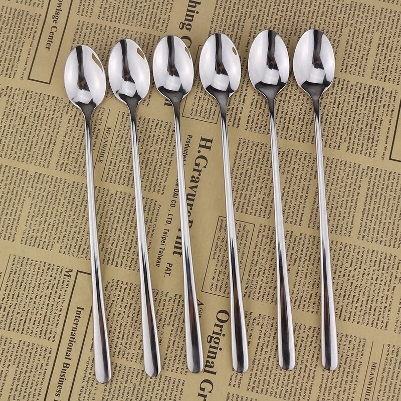 Generic Long tea spoon 6pcs set (20cm) [NZ]