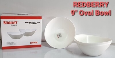 Redberry Opal 9&quot; oval bowl 3pcs set