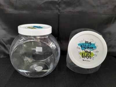 Bella Glass Jar Storage with Plastic cover 2L #80002