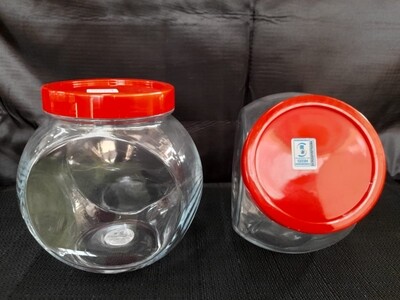 Bella Glass Jar Storage with Plastic cover 1.5L #8000