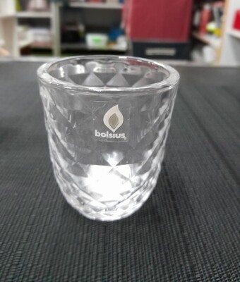 Bolsius glass tealight candle holder 7cm #103686240300