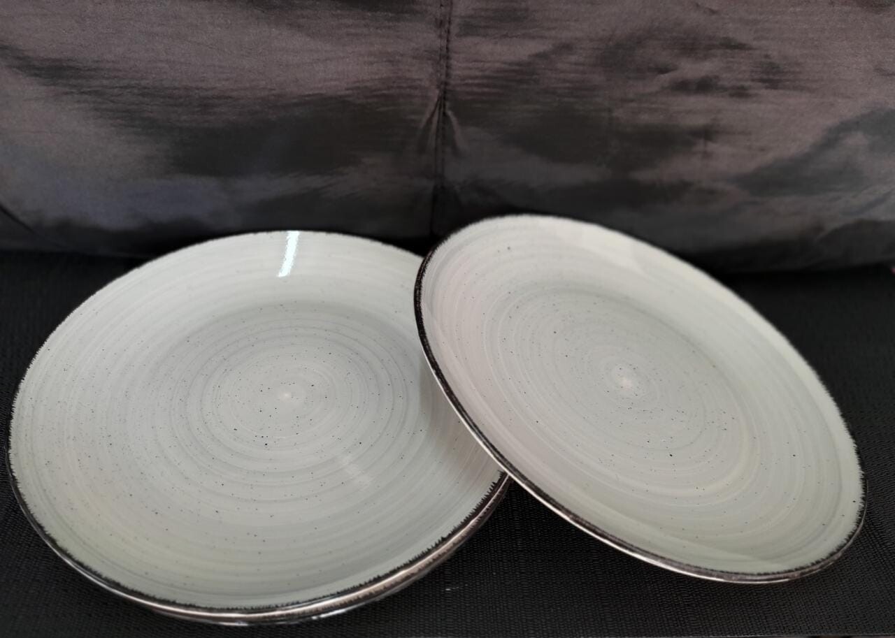 Sbest 10.5' Grey spiral plates 6pcs
