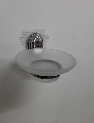 Sterling glass soap holder. comes with screws #3904