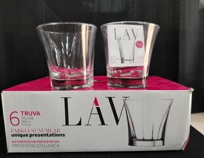 LAV Truva Glasses Whisky Glass 280cc #TRU338