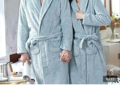Generic Fashion Unisex Fleece Bathrobe Long Generic Fashion Unisex Fleece Bathrobe Long