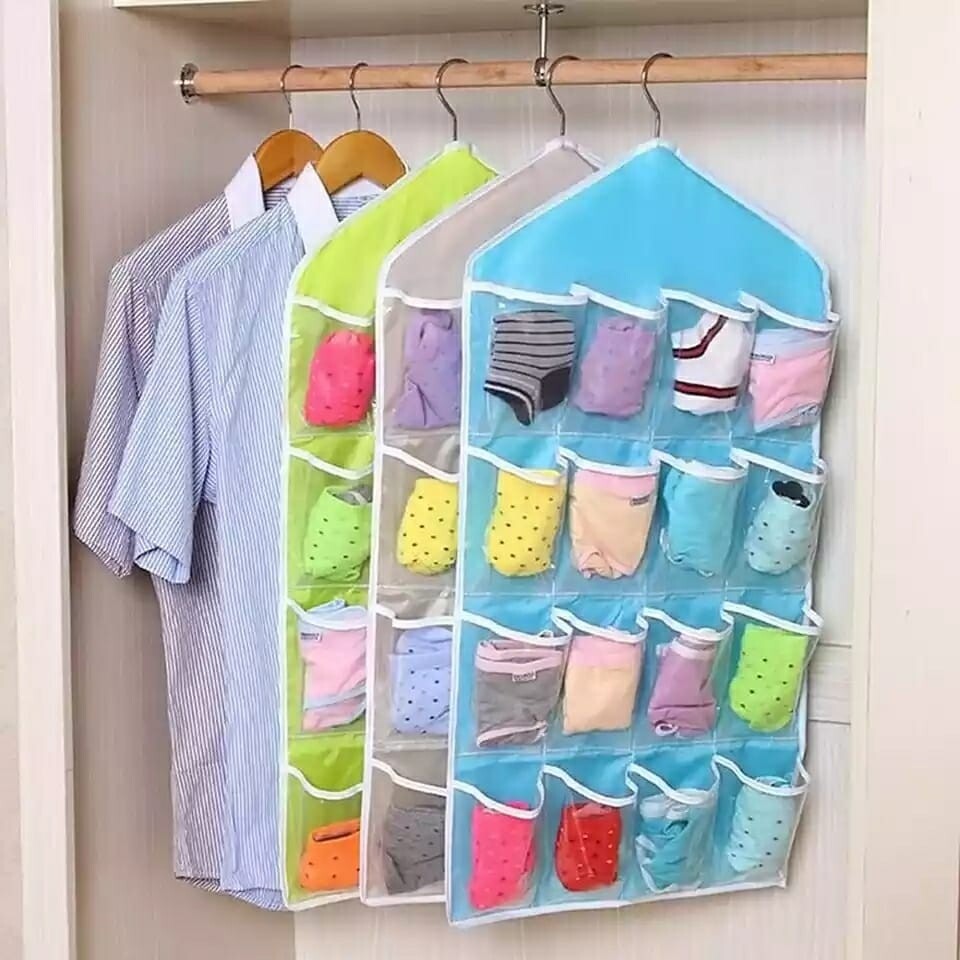 Hanging Innerwear & Socks Organizer - Compact Storage Solution