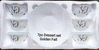 Signature 7pcs dessert set golden fall
