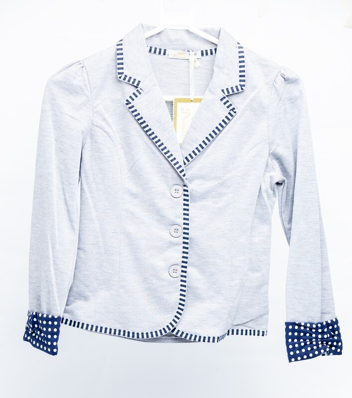 GIRLS BLAZER BLAZER GREY PRG-M24 (8YRS-16YRS)