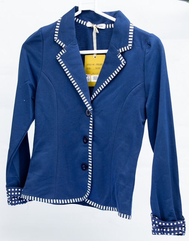 GIRLS BLAZER BLAZER N/BLUE PRG-M24 (8YRS-16YRS)