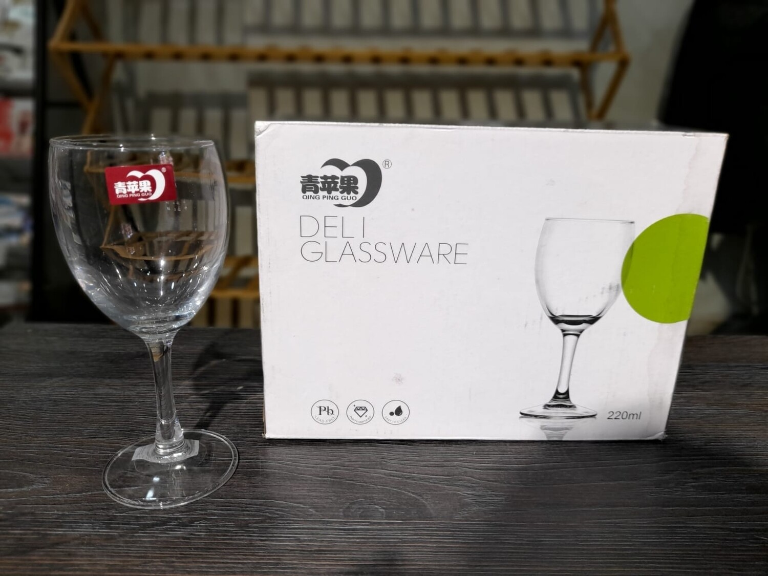 Deli wine glass 220ml 6pcs #EJ5003