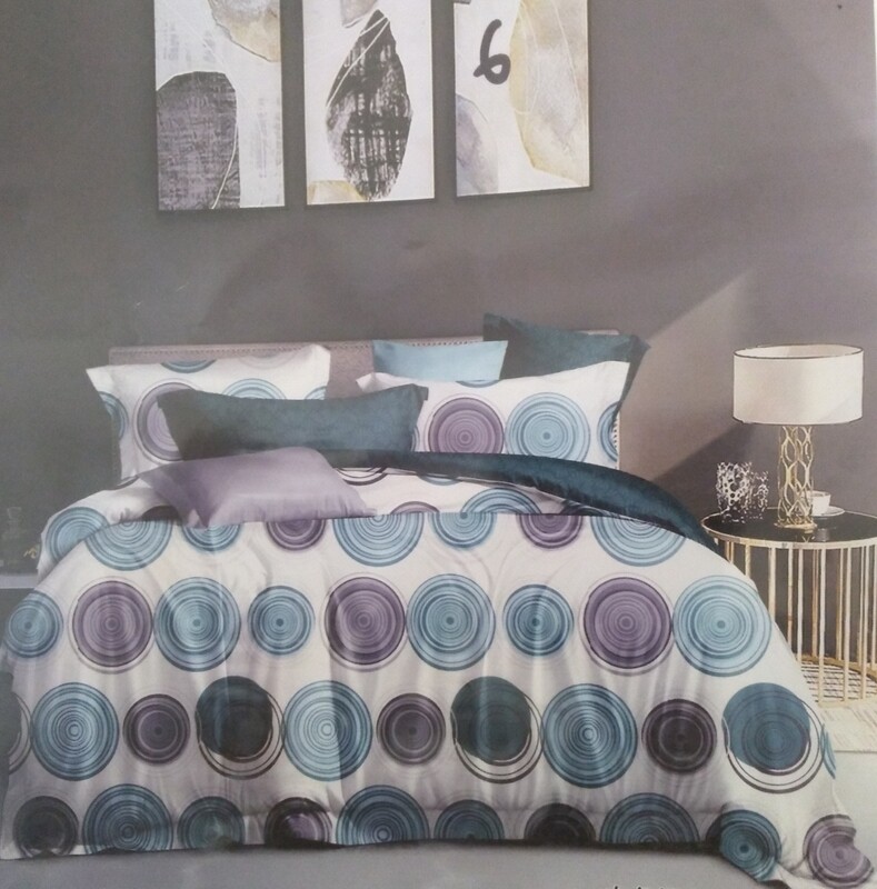 CIH comforter Duvet with 1 flat sheet,2 pillow cases Cotton 140GSM 6*6 king size.