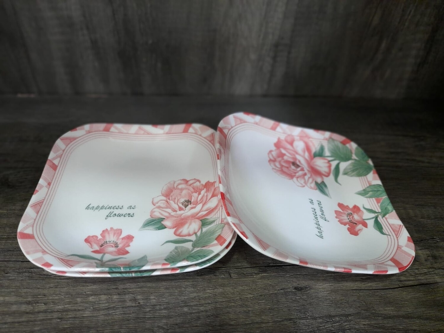 Sundabest 7.5&quot; square soup plates 3pcs #0061