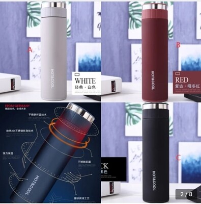 Travel Hot & Cold Thermos cup 450ml. Ideal for gift branding