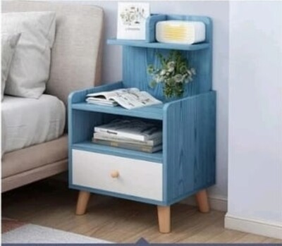 Bedside table with ground clearance & 10cm legs