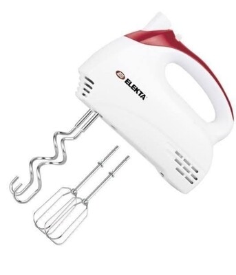 Elekta hand mixer for all your cooking tasks: Beating, Mixing, Whisking ,Blending, Mashing with high quality stainless-steel attachments.