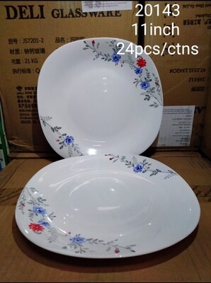 Sundabest 11&quot; square plate #20143 3pcs