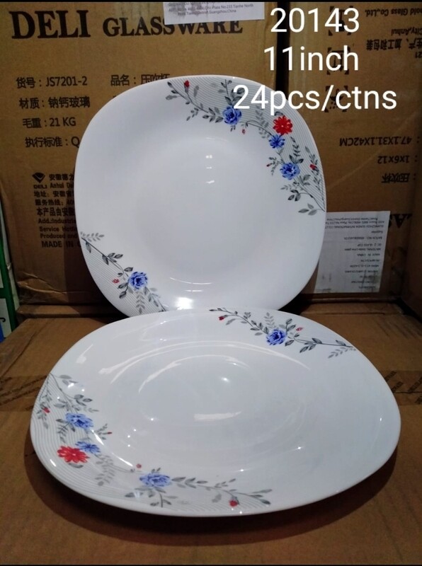 Sundabest 11" square plate #20143 3pcs