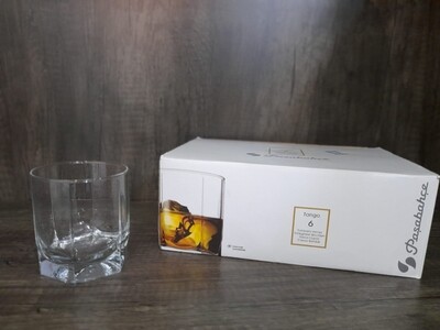 Pasabahce Whiskey Glass Valse  Tango Set Of 6  #42945 #42945-6c-T