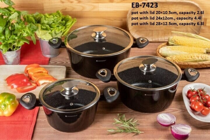 Edenberg 6 pcs casserole set EB-7423