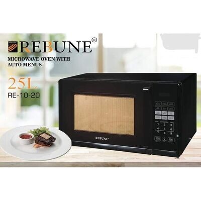 Rebune microwave with auto menus RE-10-20. 25L BLACK