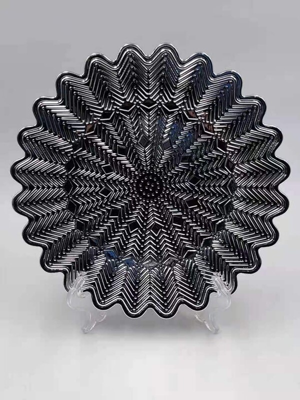 Silver Charger plates 32cm with many design. use in gift wrap