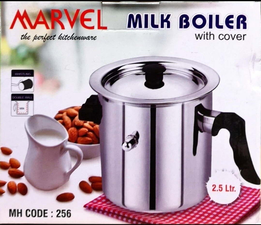 Marvel 2.5L Stainless Steel Milk Pot| Milk Boiler - Perfect for Frothy Delights