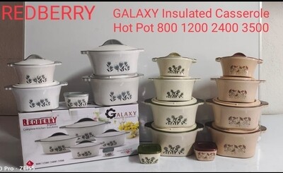 Redberry Galaxy insulated hot pots 4pcs set 800ml 1200ml 2400ml 3500ml