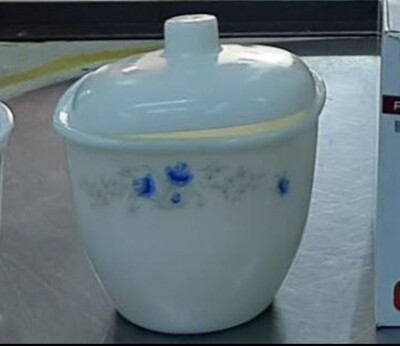 Redberry ceramic sugar dish no2 square 9.6cm